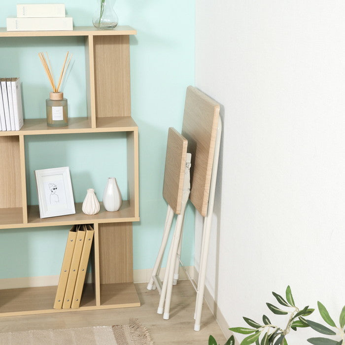 コンパクトテーブルチェアーセット ルーキー ナチュラル YZA1226-B NA ナチュラル 幅503×奥行480×高さ696mm fj-85408の画像