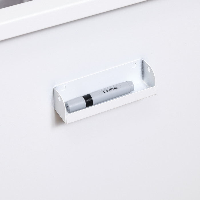 宅配ボックス スチール Luca WH ホワイト 組立品 W485×D360×H880mm 15kg fj-85808の画像