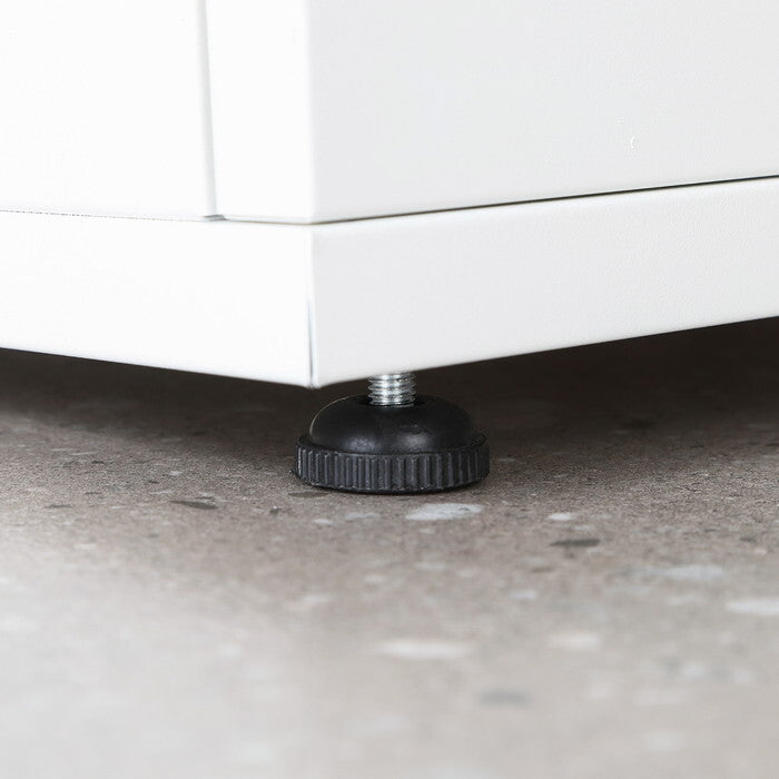 宅配ボックス スチール Luca WH ホワイト 組立品 W485×D360×H880mm 15kg fj-85808の画像
