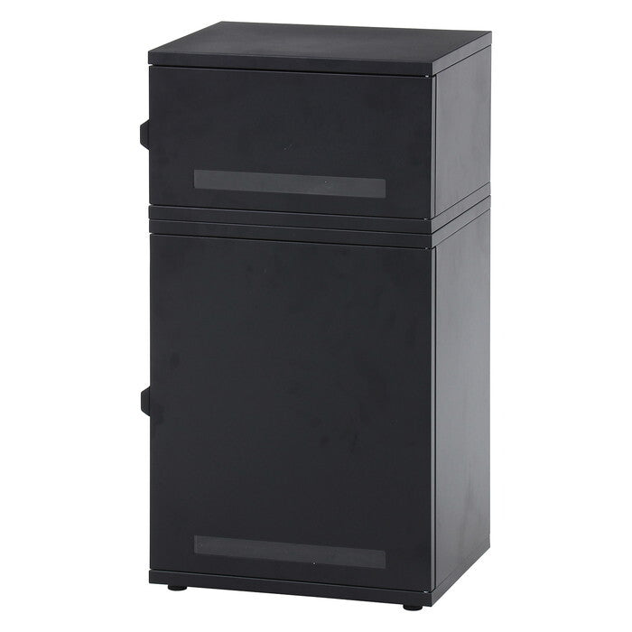 宅配ボックス スチール Luca BK ブラック 組立品 W485×D360×H880mm 15kg fj-85809の画像