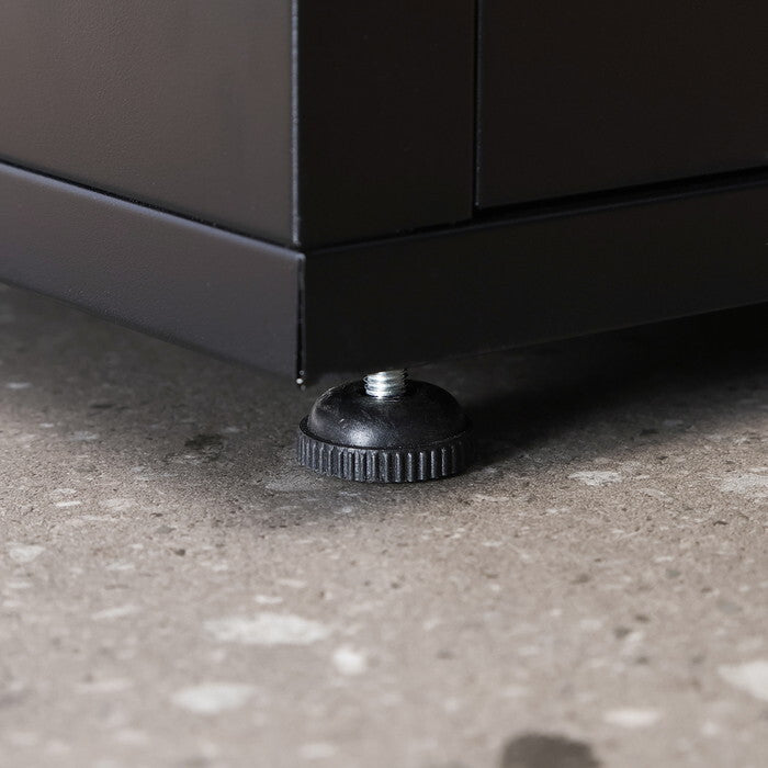 宅配ボックス スチール Luca BK ブラック 組立品 W485×D360×H880mm 15kg fj-85809の画像