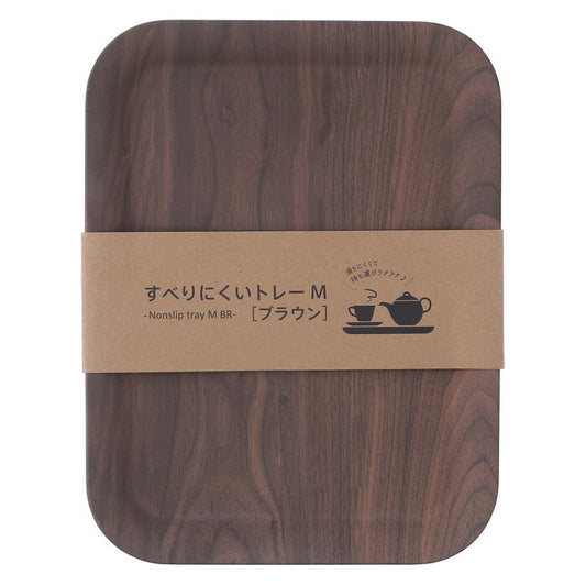 トレー すべりにくい M 38479 ブラウン 完成品 W335×D250×H17mm 0.3kg fj-85830の画像
