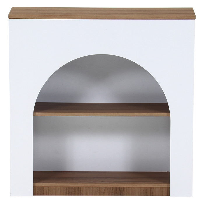 Chamill マントルピース NA×WH ナチュラル/ホワイト 幅800×奥行250×高さ800 fj-85858の画像