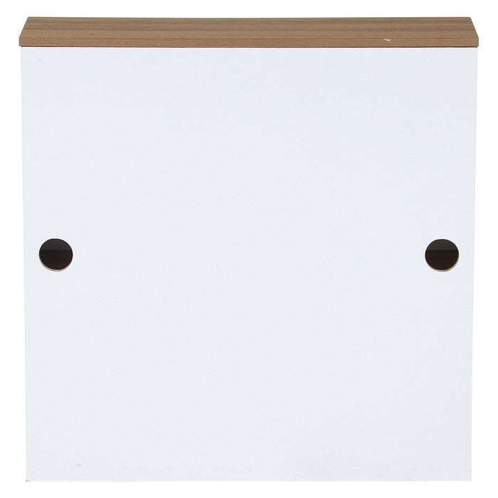 Chamill マントルピース NA×WH ナチュラル/ホワイト 幅800×奥行250×高さ800 fj-85858の画像