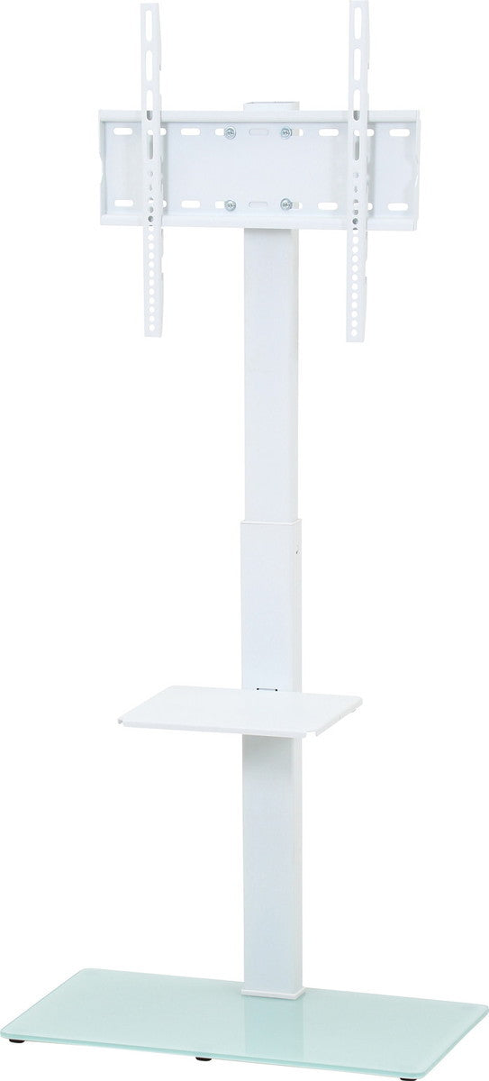 ガラステレビ台 TV台 テレビスタンド WH LDT03-17FS ホワイト 幅650×奥行400×高さ1460mm fj-85983の画像