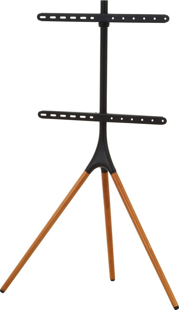 ブナ材 テレビ台 TV台 テレビスタンド 3本脚 FS12-46F ブラックブラウン 幅880×奥行420×高さ1385mm fj-85984の画像