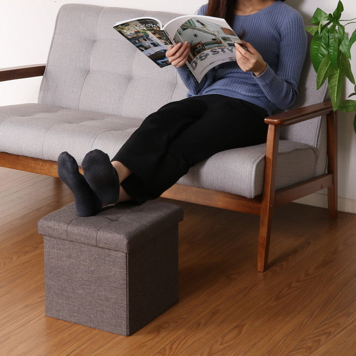 ハント ボックス スツール 30? チャコール 幅310×奥行310×高さ305 fj-85992の画像