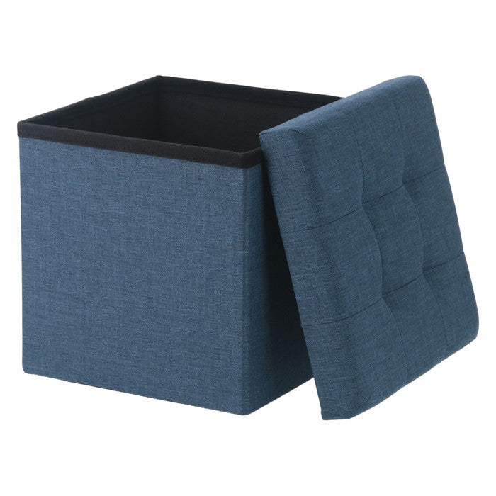 ハント ボックス スツール 30? ネイビー 幅310×奥行310×高さ305 fj-85993の画像