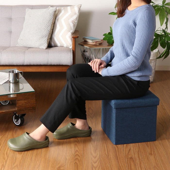 ハント ボックス スツール 30? ネイビー 幅310×奥行310×高さ305 fj-85993の画像