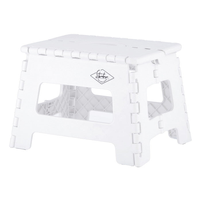 フォールディング ステップ スツール 折りたたみ 踏み台 H22cm WH ホワイト 幅325×奥行255×高さ220 fj-86072の画像