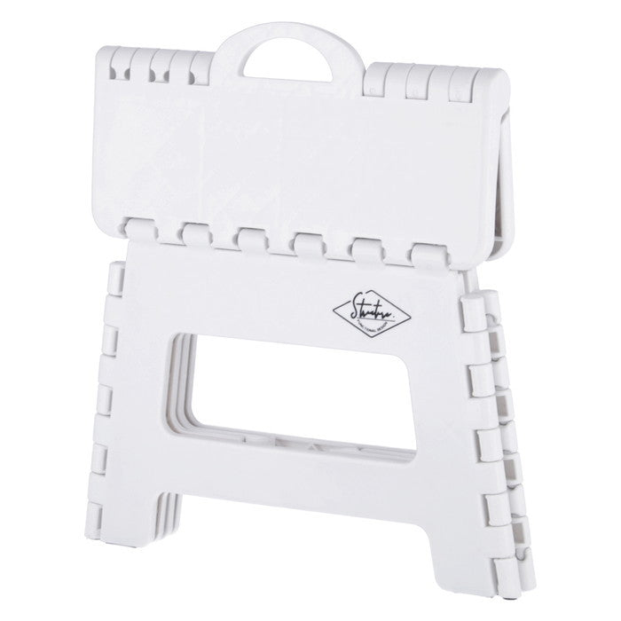 フォールディング ステップ スツール 折りたたみ 踏み台 H22cm WH ホワイト 幅325×奥行255×高さ220 fj-86072の画像