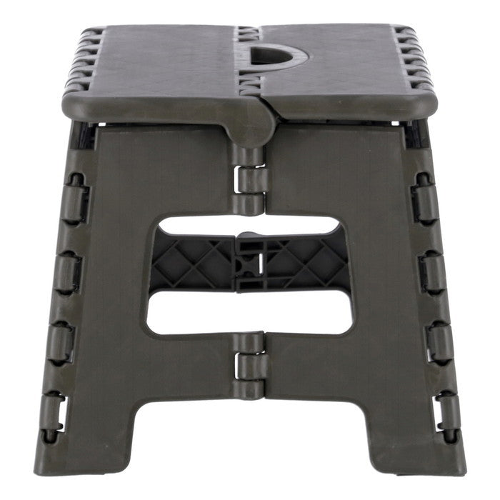 フォールディング ステップ スツール 折りたたみ 踏み台 H22cm KH カーキ 幅325×奥行255×高さ220 fj-86073の画像