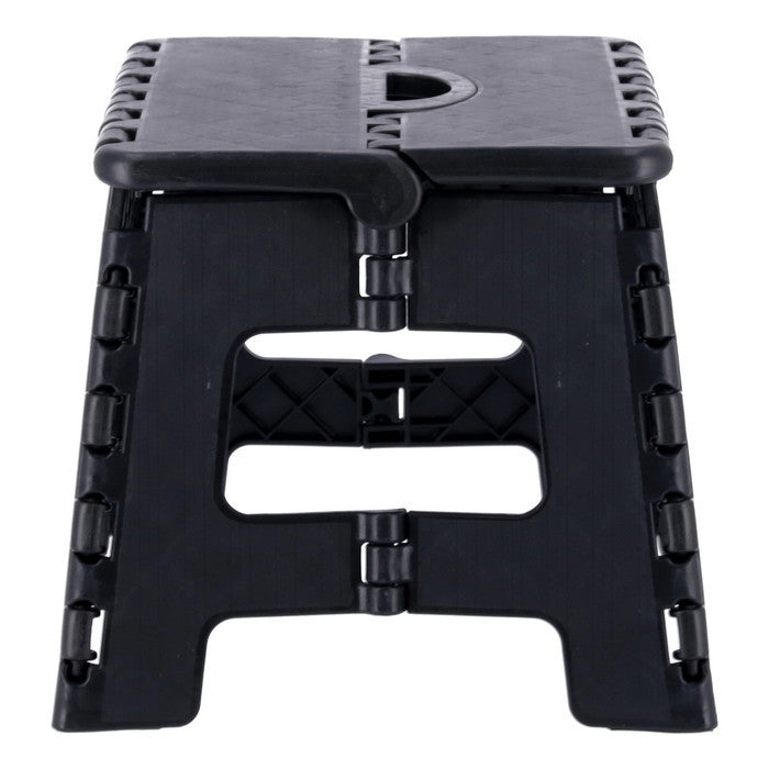 フォールディング ステップ スツール 折りたたみ 踏み台 H22cm BK ブラック 幅325×奥行255×高さ220 fj-86074の画像