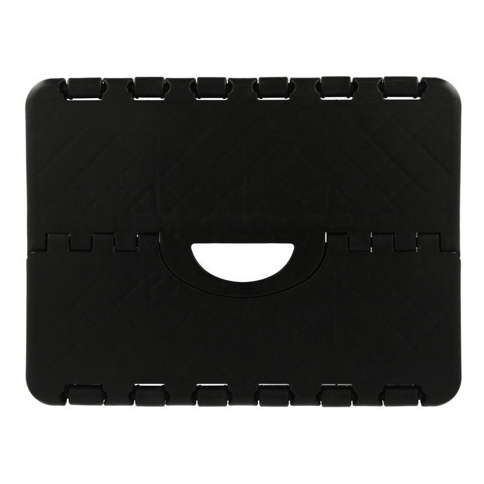 フォールディング ステップ スツール 折りたたみ 踏み台 H22cm BK ブラック 幅325×奥行255×高さ220 fj-86074の画像