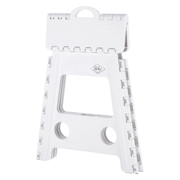 フォールディング ステップ スツール 折りたたみ 踏み台 H39cm WH ホワイト 幅390×奥行330×高さ390 fj-86076の画像