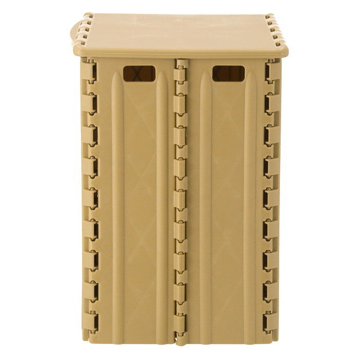 フォールディングストレージスツール ST04 BE ベージュ 幅320×奥行275×高さ375 折りたたみ 折り畳み fj-86102の画像