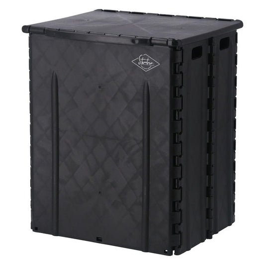 フォールディングストレージスツール ST04 BK ブラック 幅320×奥行275×高さ375 折りたたみ 折り畳み fj-86105の画像