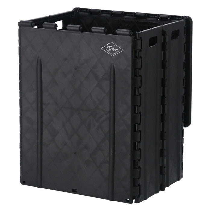 フォールディングストレージスツール ST04 BK ブラック 幅320×奥行275×高さ375 折りたたみ 折り畳み fj-86105の画像