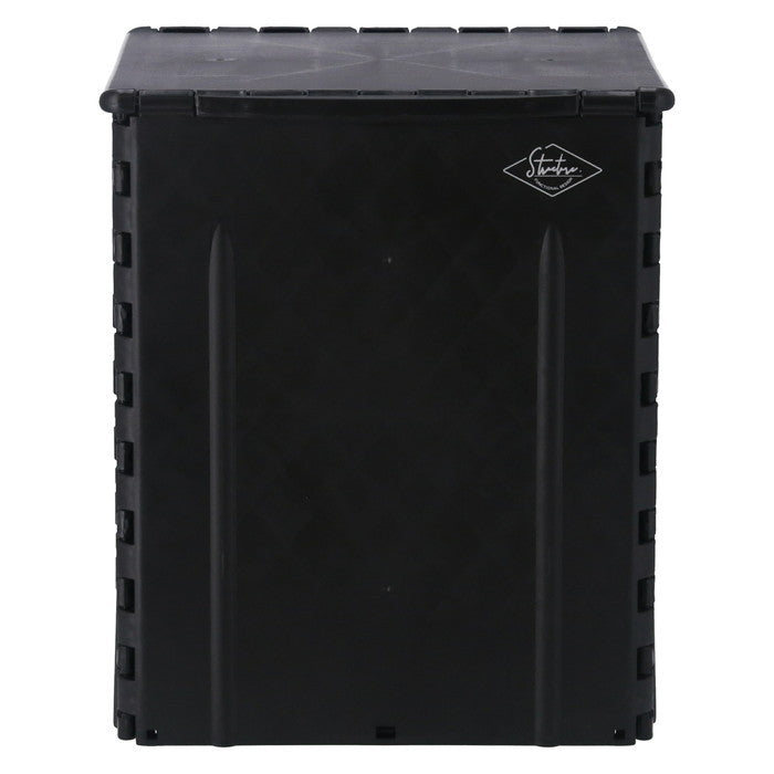 フォールディングストレージスツール ST04 BK ブラック 幅320×奥行275×高さ375 折りたたみ 折り畳み fj-86105の画像