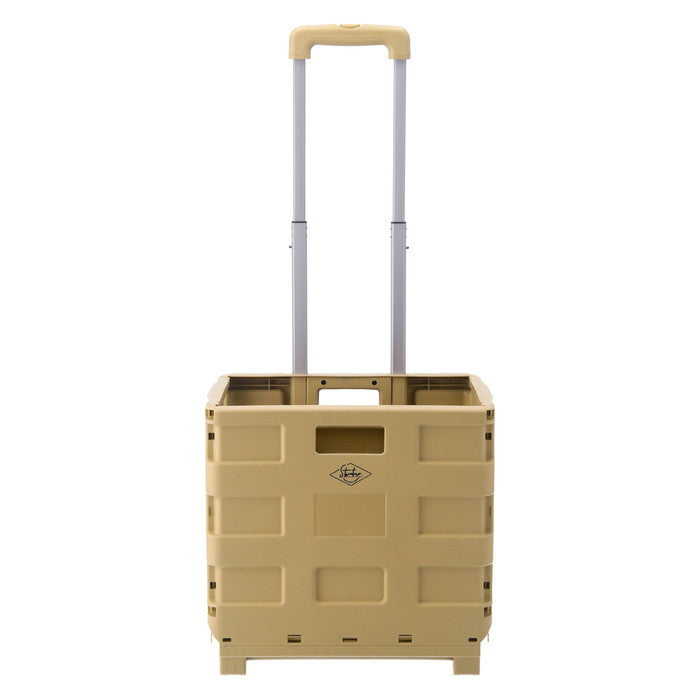 フォールディングキャリーカート ST05 BE ベージュ 幅400×奥行305×高さ870 折りたたみ 折り畳み fj-86106の画像