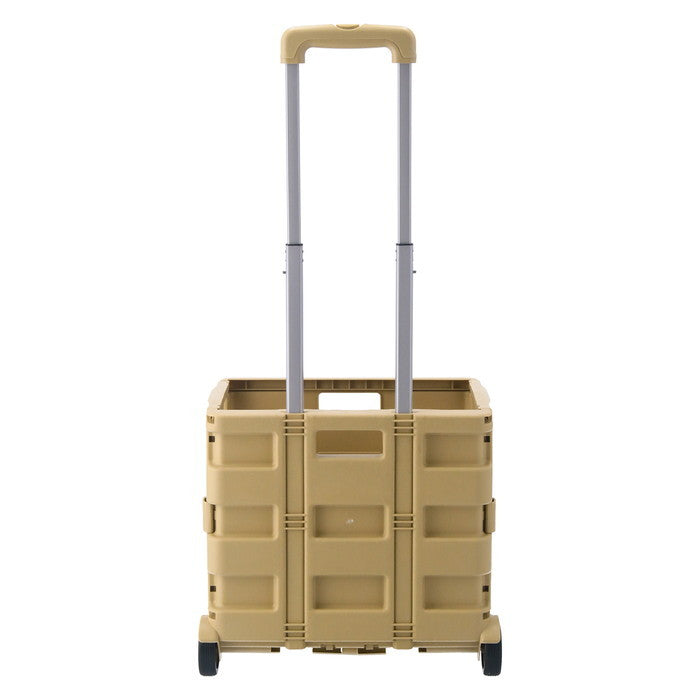 フォールディングキャリーカート ST05 BE ベージュ 幅400×奥行305×高さ870 折りたたみ 折り畳み fj-86106の画像