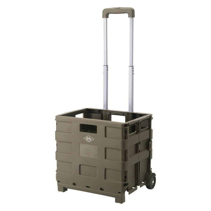 フォールディングキャリーカート ST05 KH カーキ 幅400×奥行305×高さ870 折りたたみ 折り畳み fj-86108の画像