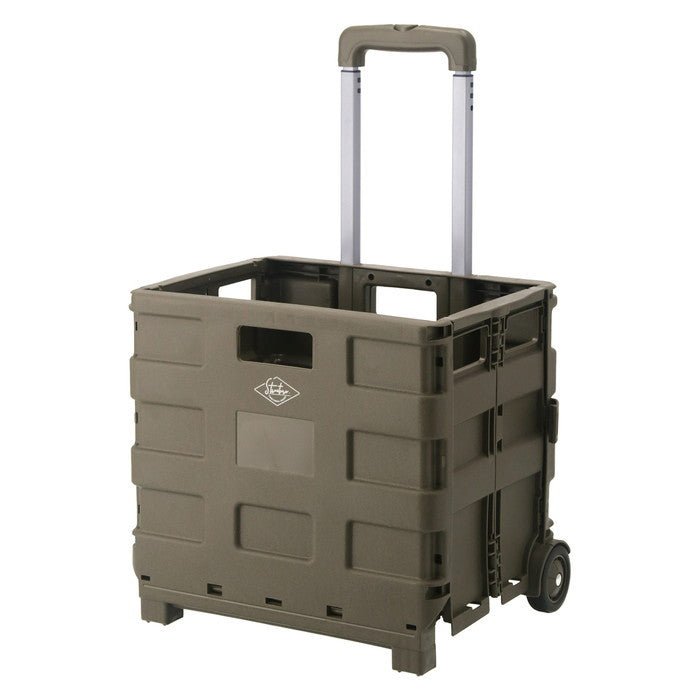 フォールディングキャリーカート ST05 KH カーキ 幅400×奥行305×高さ870 折りたたみ 折り畳み fj-86108の画像