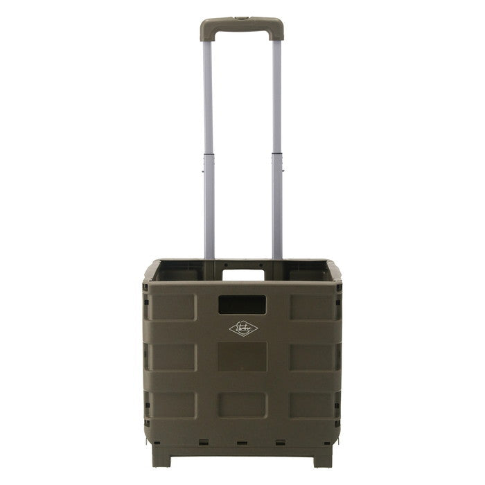 フォールディングキャリーカート ST05 KH カーキ 幅400×奥行305×高さ870 折りたたみ 折り畳み fj-86108の画像