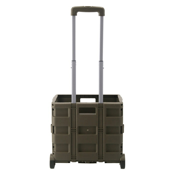 フォールディングキャリーカート ST05 KH カーキ 幅400×奥行305×高さ870 折りたたみ 折り畳み fj-86108の画像