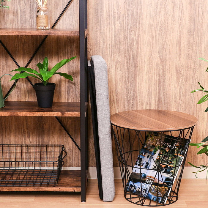 ハント ストレージ ベンチ 6030 ライトグレー 幅600×奥行300×高さ300 fj-86139の画像