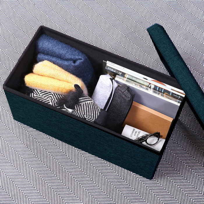 ハント ストレージ ベンチ 6030 ネイビー 幅600×奥行300×高さ300 fj-86141の画像