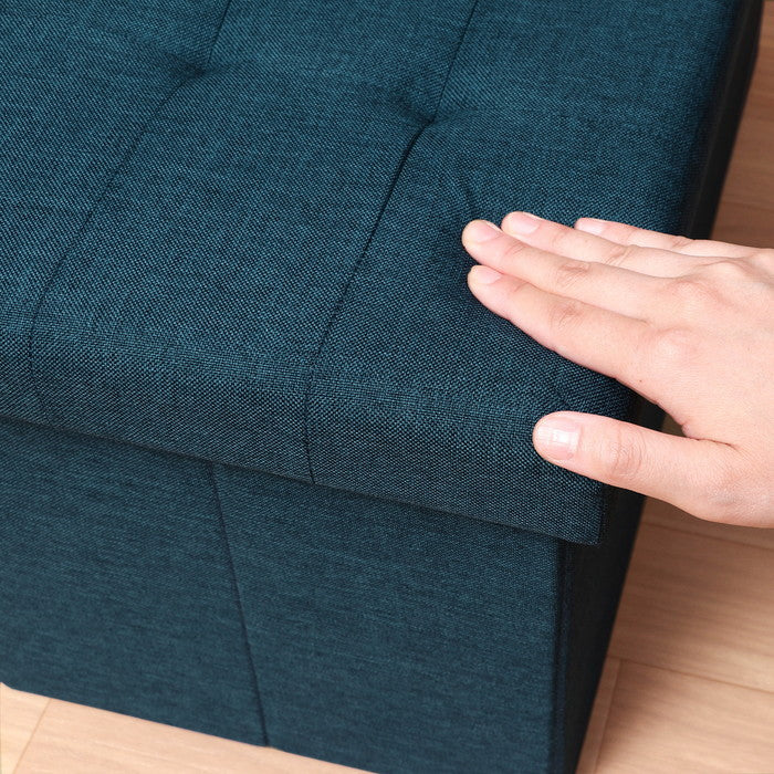 ハント ストレージ ベンチ 6030 ネイビー 幅600×奥行300×高さ300 fj-86141の画像