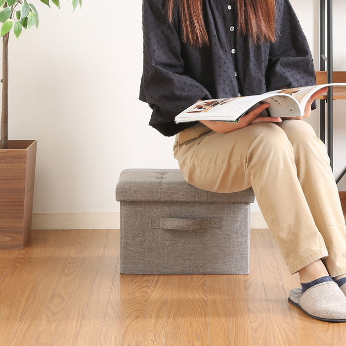 ハント 座れる インナーボックス ライトグレー 幅380×奥行250×高さ250 fj-86142の画像