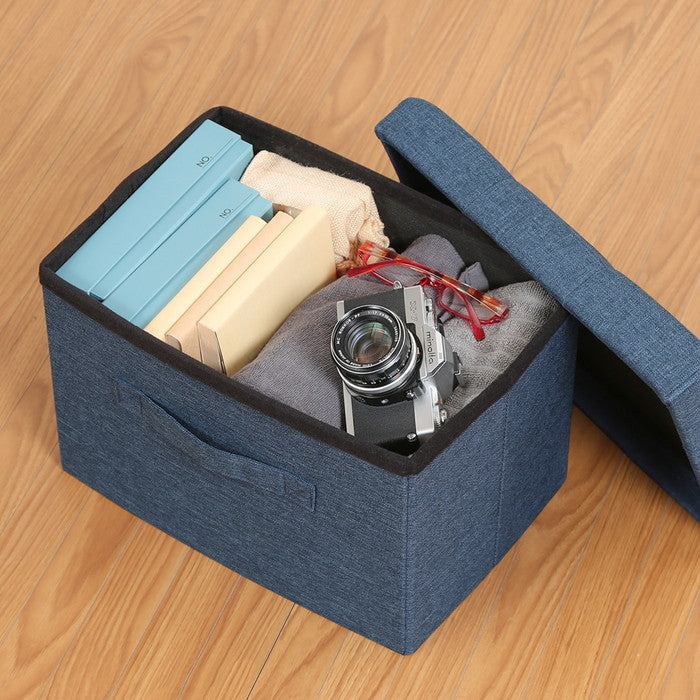 ハント 座れる インナーボックス ネイビー 幅380×奥行250×高さ250 fj-86144の画像