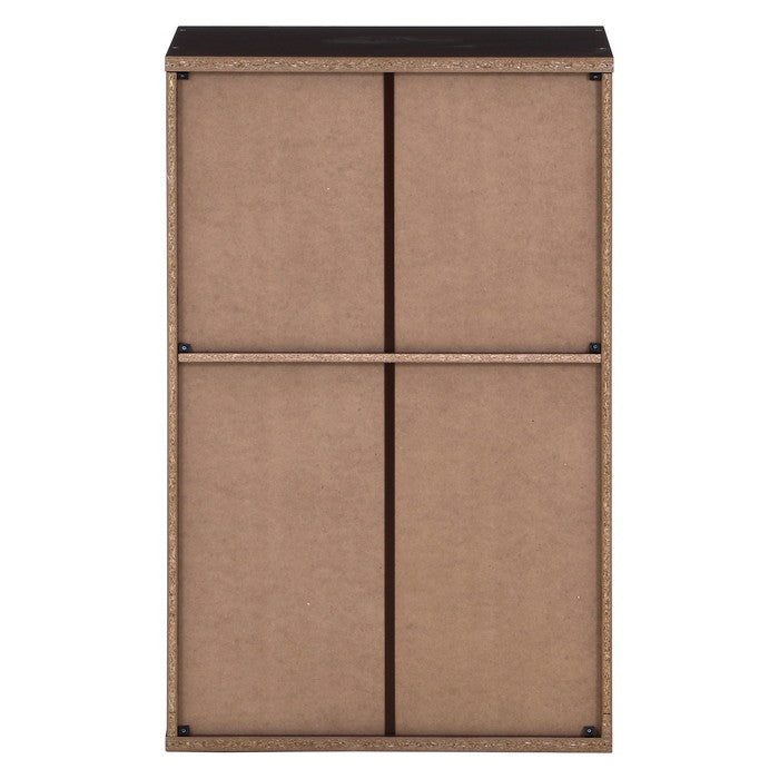 ルーバー&ミラー付きシューズボックス60幅 BR ブラウン 600 ×345 ×930 fj-86190の画像