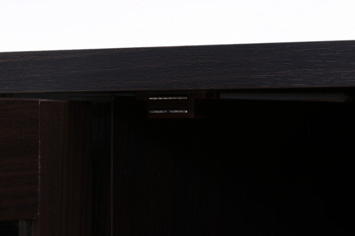 ルーバー&ミラー付シューズボックス90幅 BR ブラウン 900×345×930 fj-86192の画像