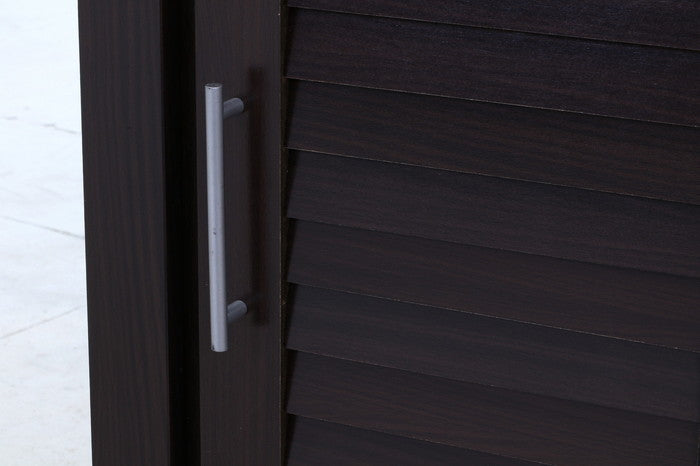 ルーバー&ミラー付シューズボックス90幅 BR ブラウン 900×345×930 fj-86192の画像