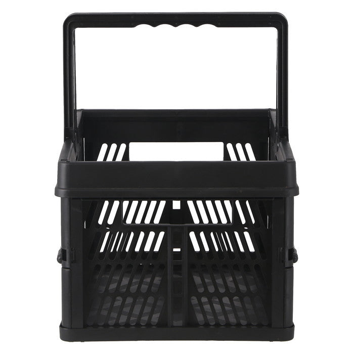折りたたみ フォールディング コンテナ カゴ バスケット L BK ブラック 幅450×奥行315×高さ250 fj-86450の画像