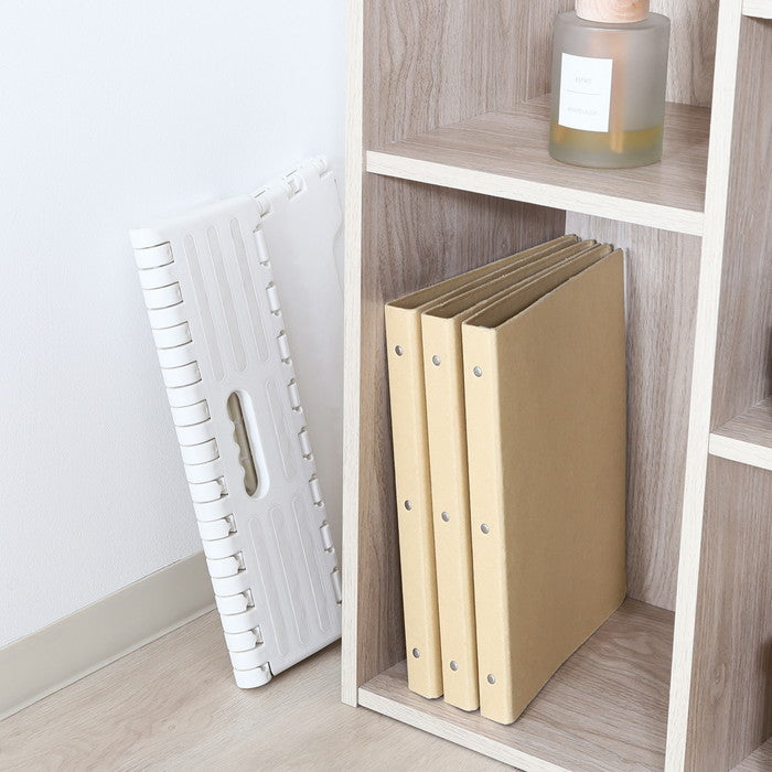 フォールディングステップ ワイド 折りたたみ 踏み台 H13? WH ホワイト 幅395×奥行240×高さ130 fj-86857の画像