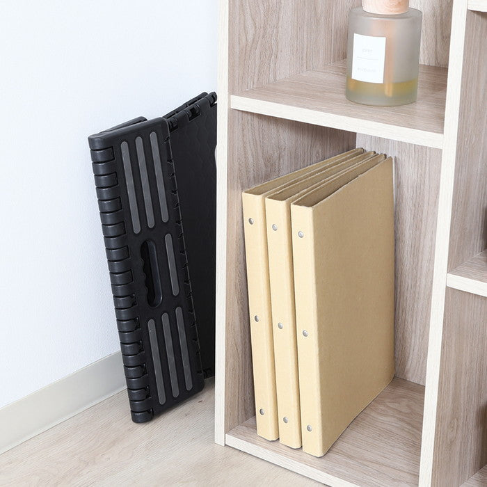 フォールディングステップ ワイド 折りたたみ 踏み台 H13? BK ブラック 幅395×奥行240×高さ130 fj-86858の画像