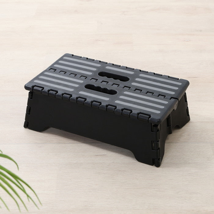 フォールディングステップ ワイド 折りたたみ 踏み台 H13? BK ブラック 幅395×奥行240×高さ130 fj-86858の画像