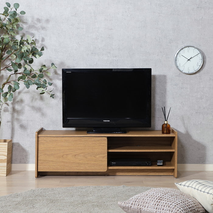 ヘーゼル テレビ台 TV台 テレビボード 120幅 ミドルブラウン ELV91 007TV11 ミドルブラウン 幅1200×奥行395×高さ395mm fj-86942の画像