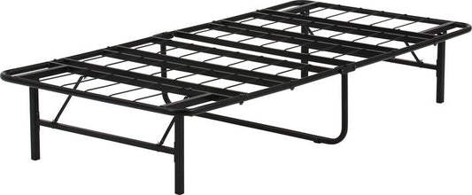 工具不要折りたたみパイプベッド easy BK ブラック 幅975×奥行1950×高さ340mm fj-87495の画像