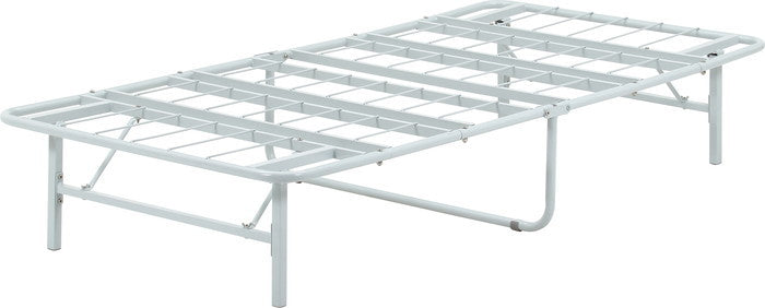 工具不要折りたたみパイプベッド easy GY グレｰ 幅975×奥行1950×高さ340mm fj-87496の画像