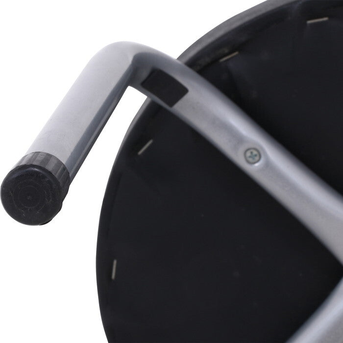 丸イス パイプ ロータイプ FB-011BK ブラック 完成品 W300×D300×H350mm 1.6kg fj-88655の画像