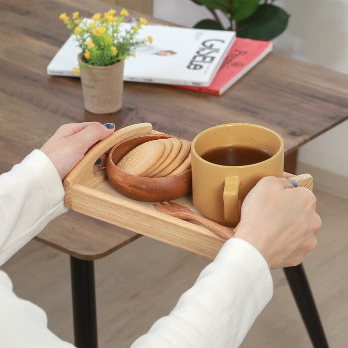 トレー 木製 ボヌール ナチュラル 完成品 W210×D145×H50mm 0.19kg fj-96021の画像
