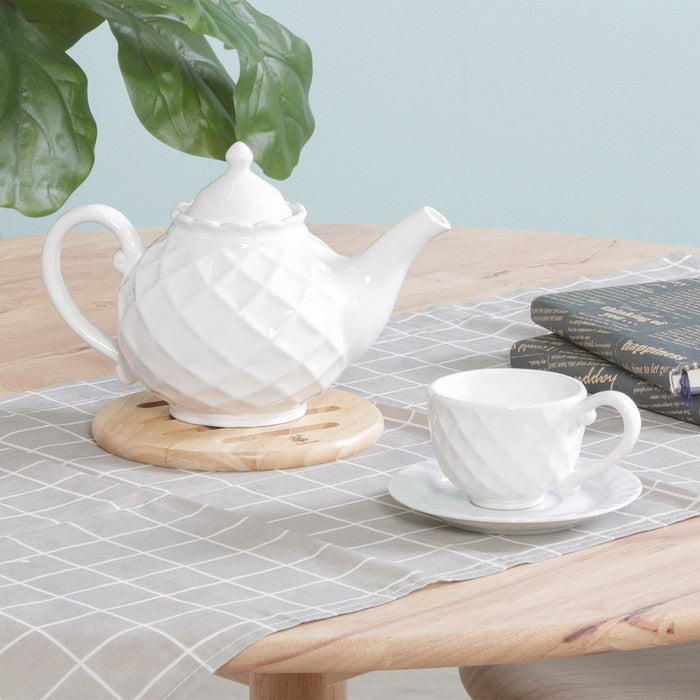 木製鍋敷き ラウンド ボヌール ナチュラル 幅170×奥行170×高さ12 fj-96034の画像