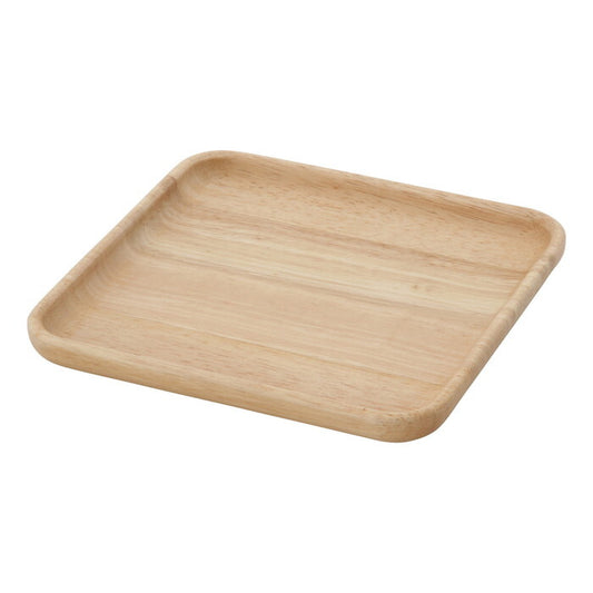 ディッシュ 木製 スクエア M ボヌール ナチュラル 完成品 W190×D190×H18mm 0.18kg fj-96220の画像