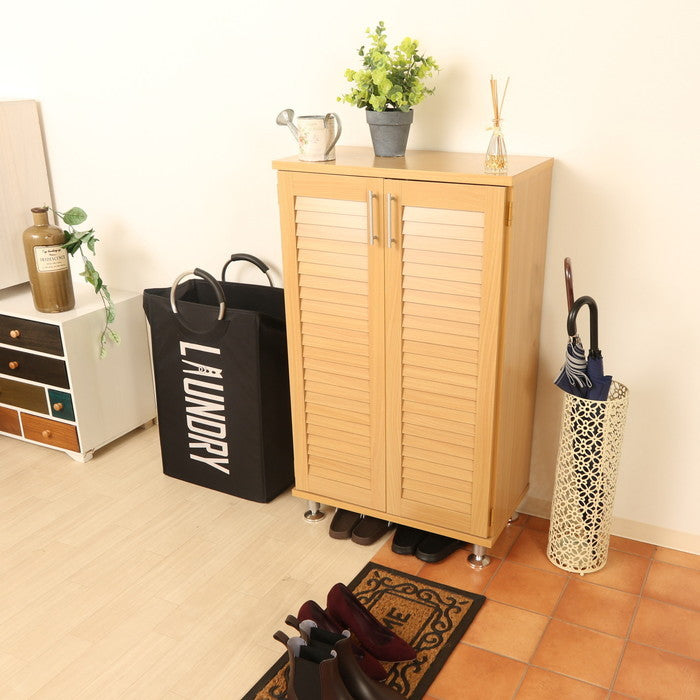 ルーバーシューズボックス ナチュラル SB-6033NA fj-96563の画像