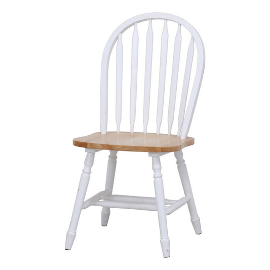 ダイニングチェア マキアート WH×NA 組立品 W445×D510×H895mm 6kg fj-96666の画像